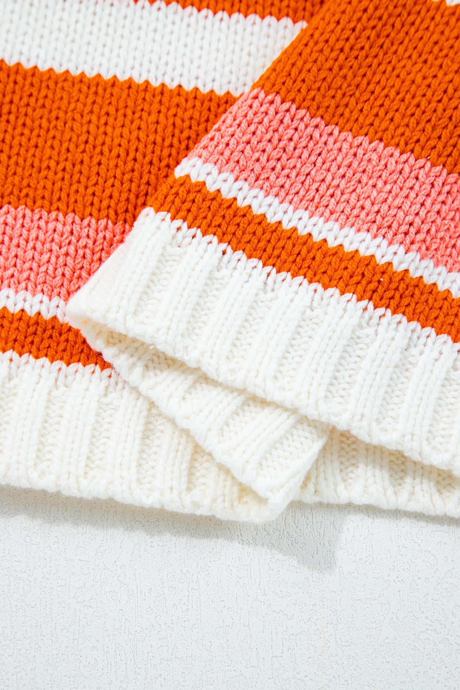 Drop-Shoulder Cropped Pullover Knit Top