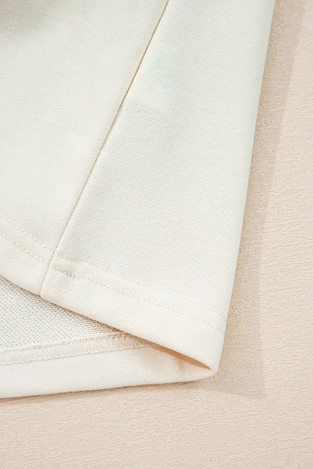 Solid Detail Cute Bow Loose Hoodie