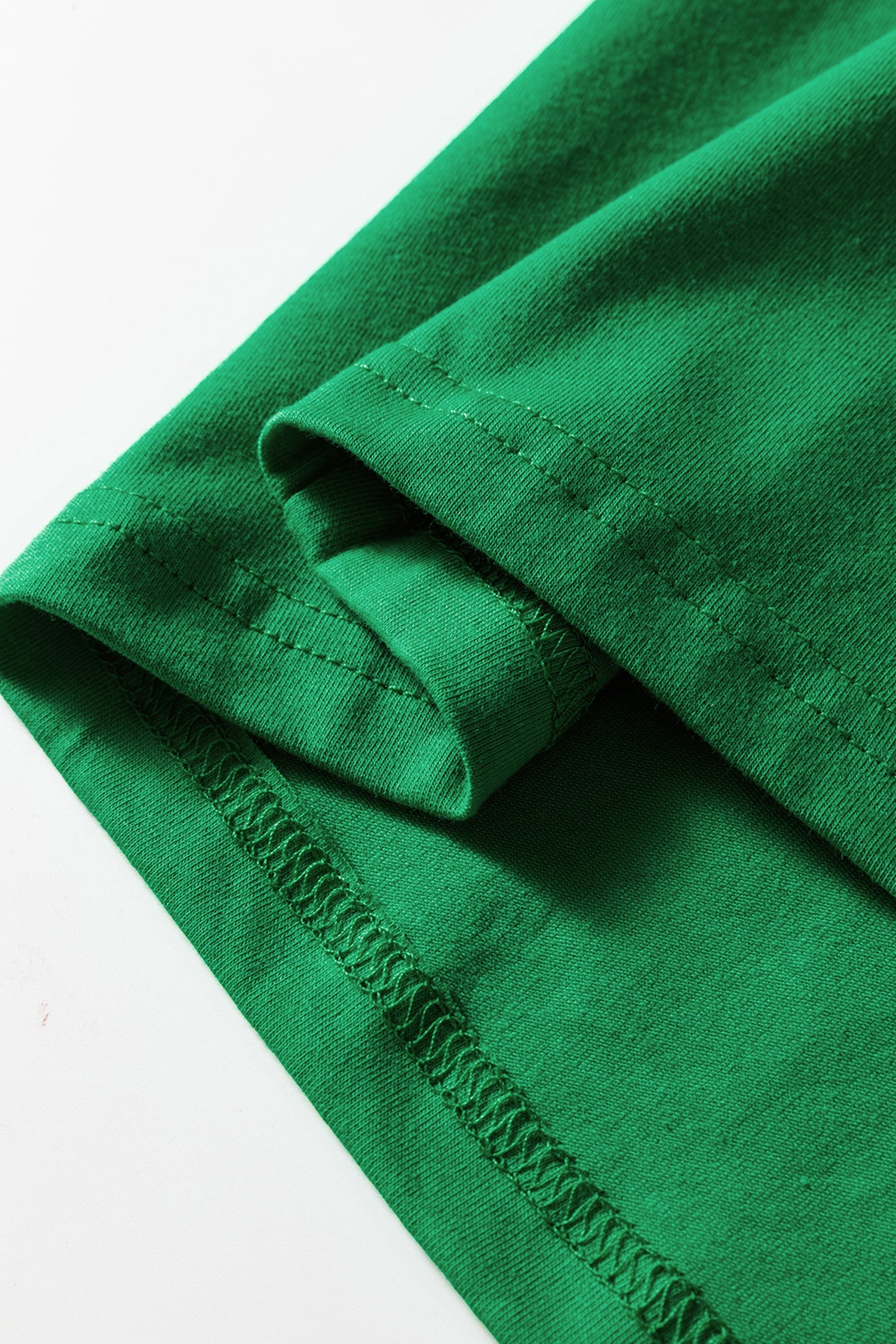 Contrast Crew-Neck Long-Sleeved T Shirt