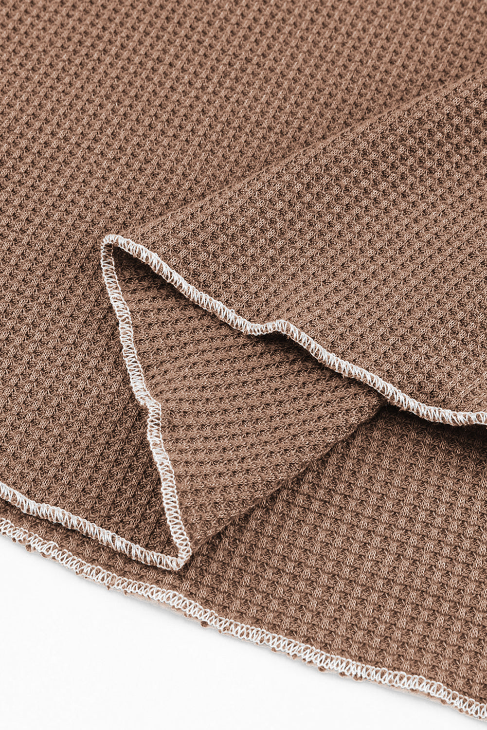 Textured Round-Neck Long-Sleeved Top