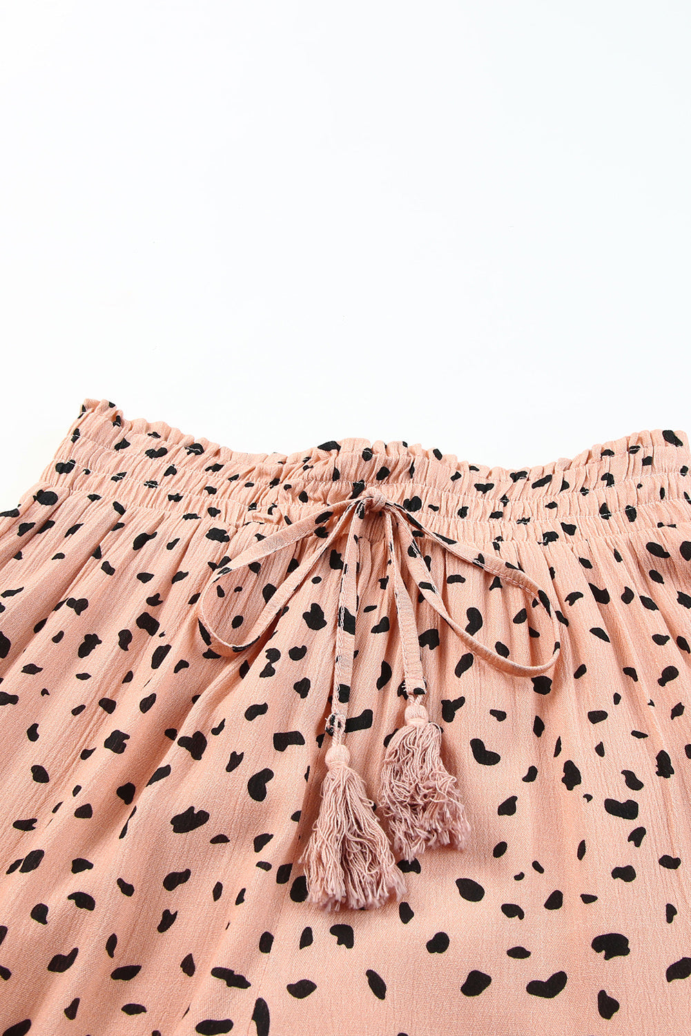 Women's Dalmatian Palazzo Ruffle-Trimmed Wide-Leg Pants