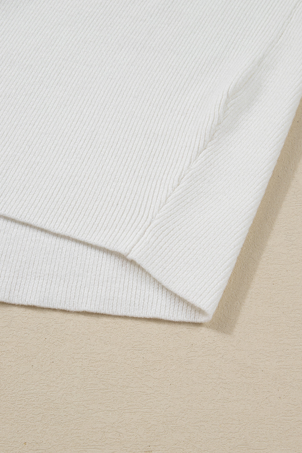Plain Rib-Knit Colorblock Rib-Knit Knit Baggy Knit Top