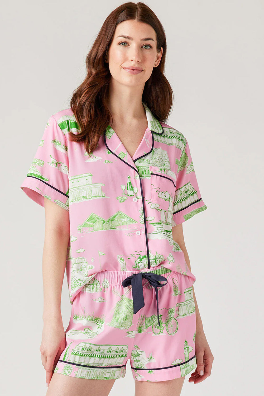 Holiday 2pcs Resort Short Pajama Set