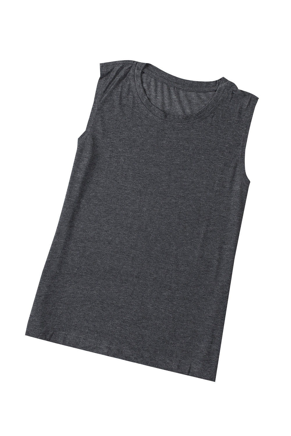 Tank Top for Women Loose Solid Crew Neck
