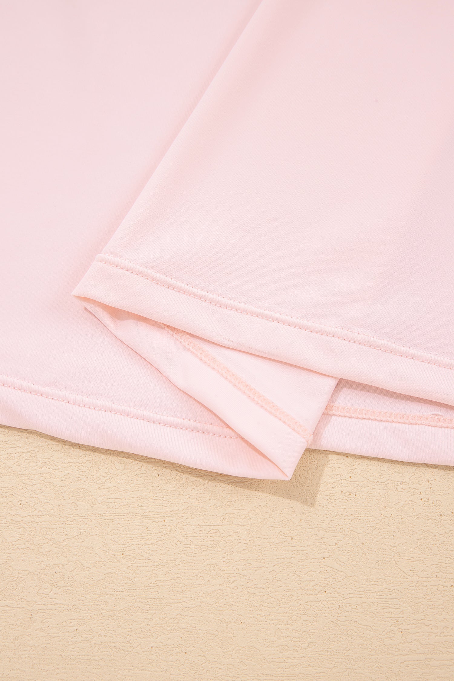 Plus Shorts Size Build-in Sleeveless Dress With Short 2-Piece Outfit in Pink