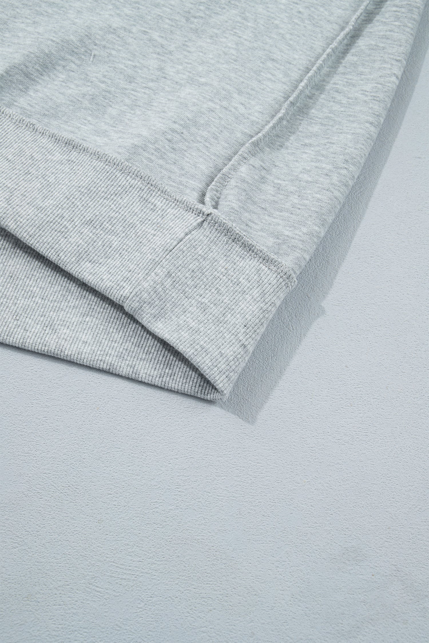 Grey Mock-Neck Light Mock-Neck Letter Embroidered Loose Sweatshirt
