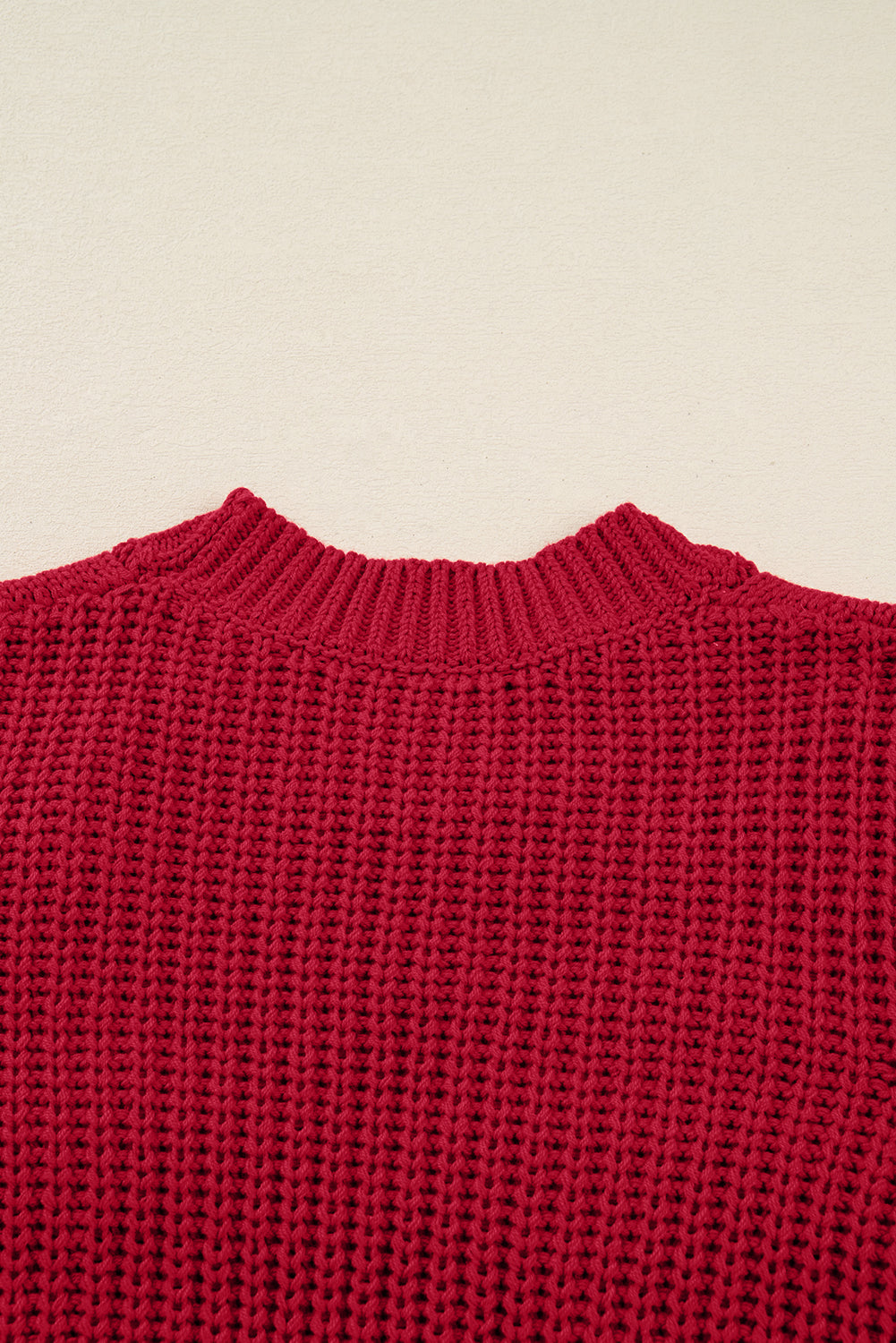 up Plaid Lace Detail Christmas Holiday Puff Short-Sleeved Knit Top