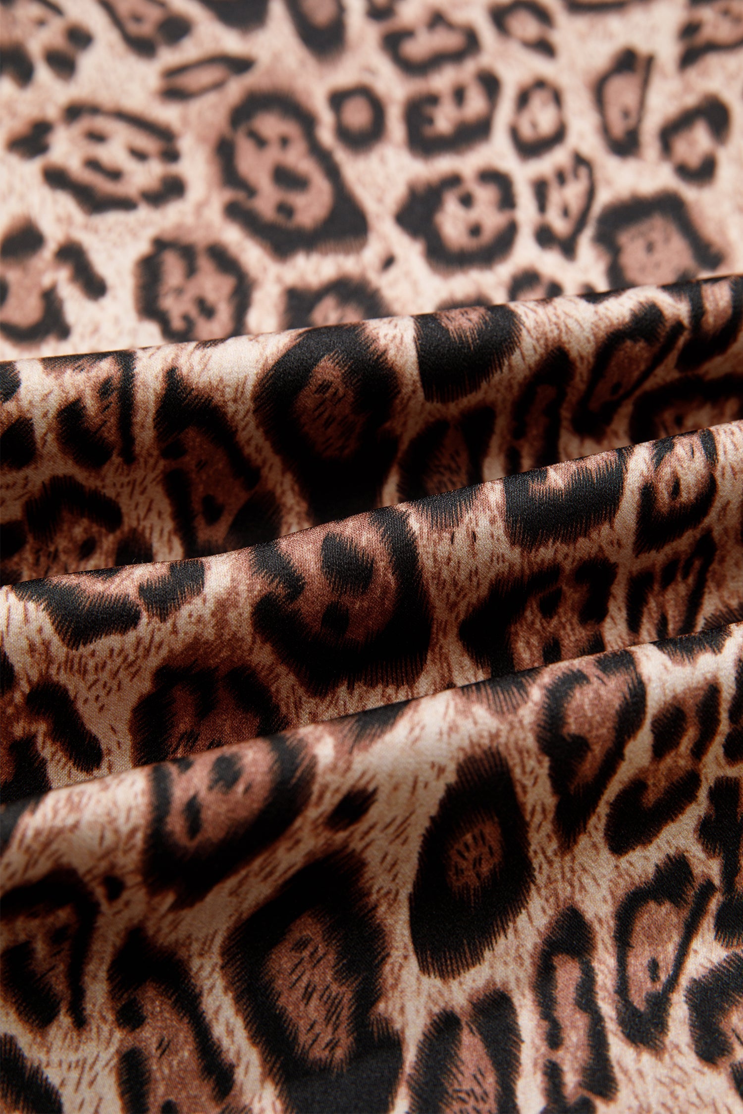 Tie Leopard Bow Puff Sleeve Blouse