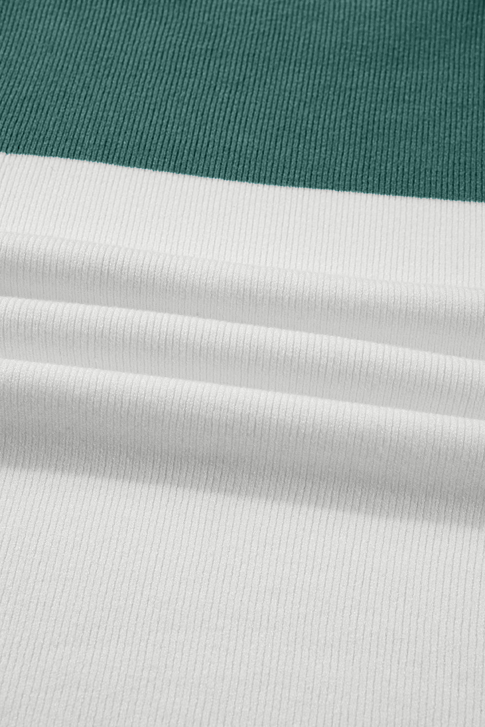 Plain Rib-Knit Colorblock Rib-Knit Knit Baggy Knit Top