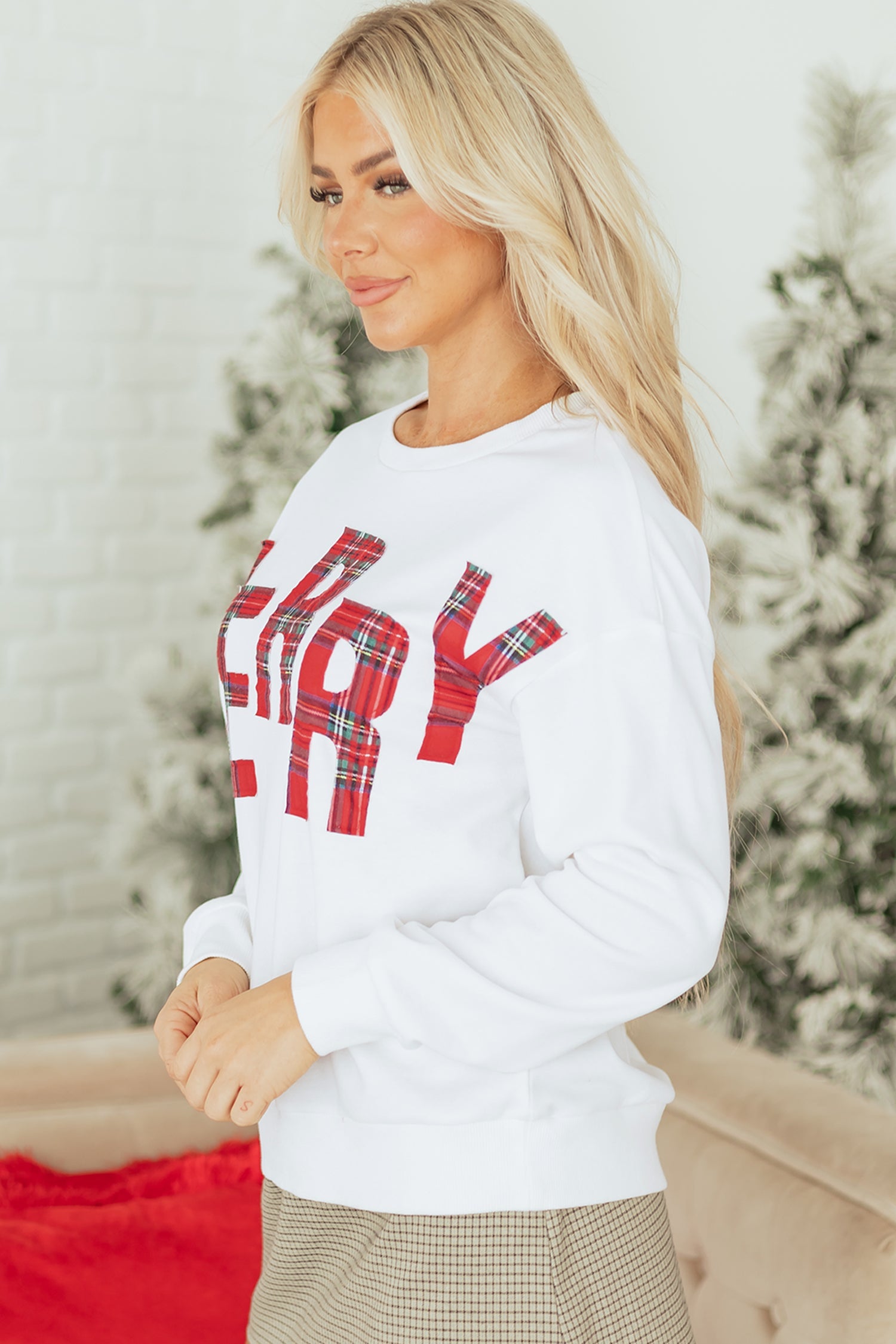 Plaid MERRY Christmas Vacation Sweatshirt