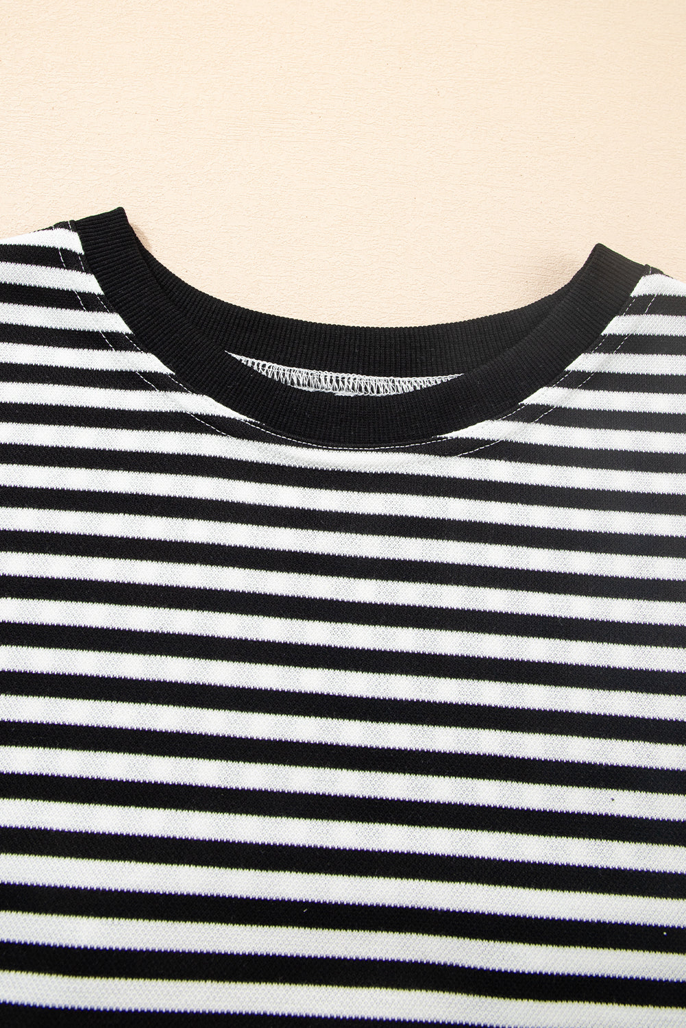 Cutout Back Bowknot Back Drop-Shoulder Wide Bracelet Sleeve Loose Tee