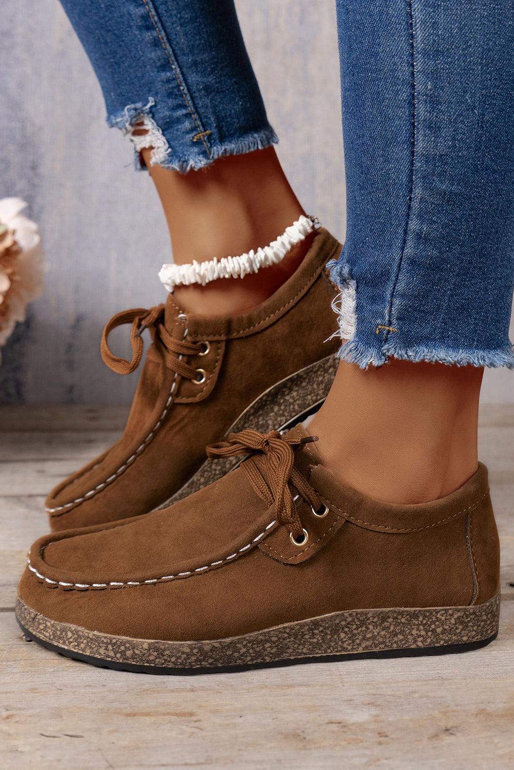 Thick Sole Lace-up Everyday Shoes