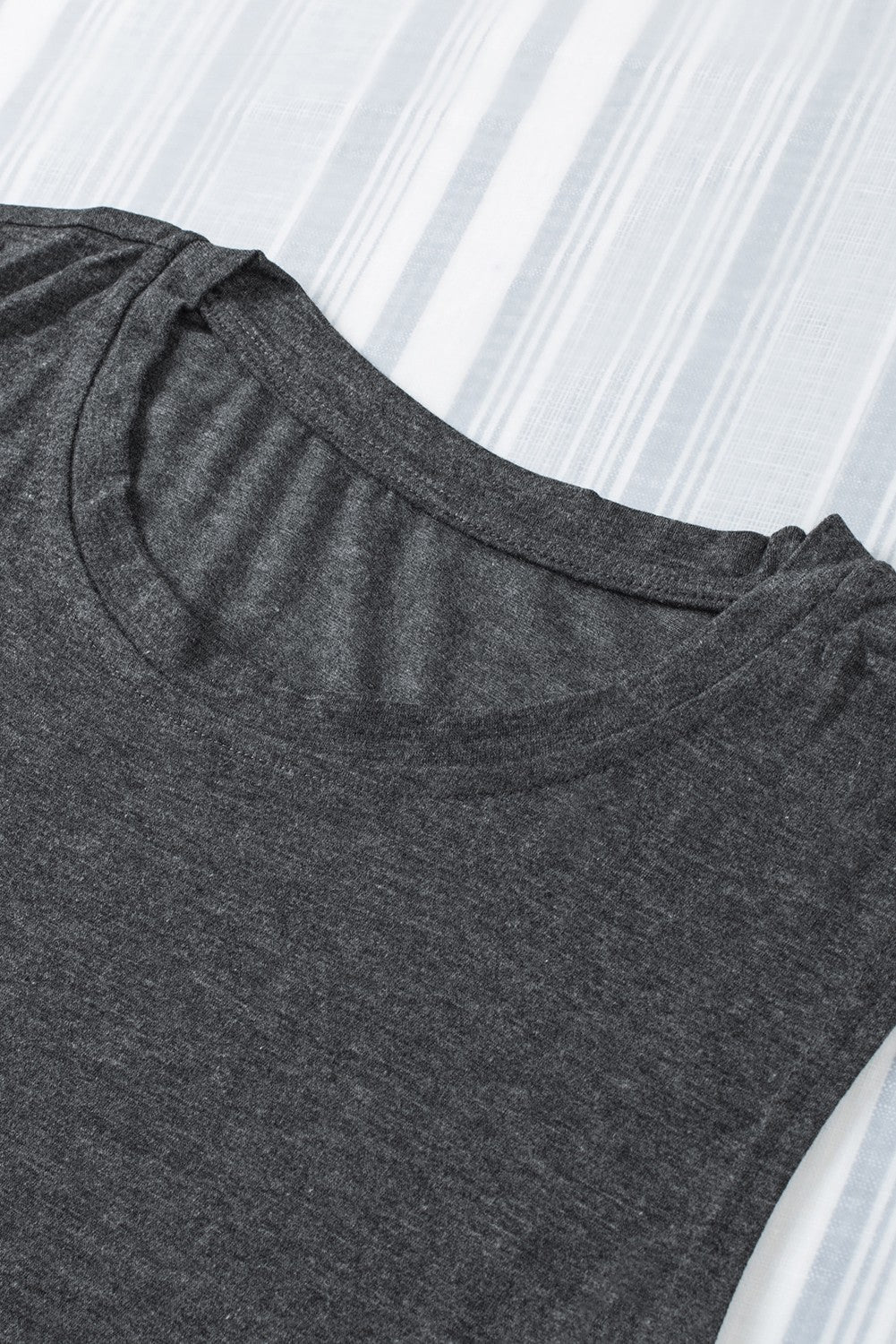 Tank Top for Women Loose Solid Crew Neck