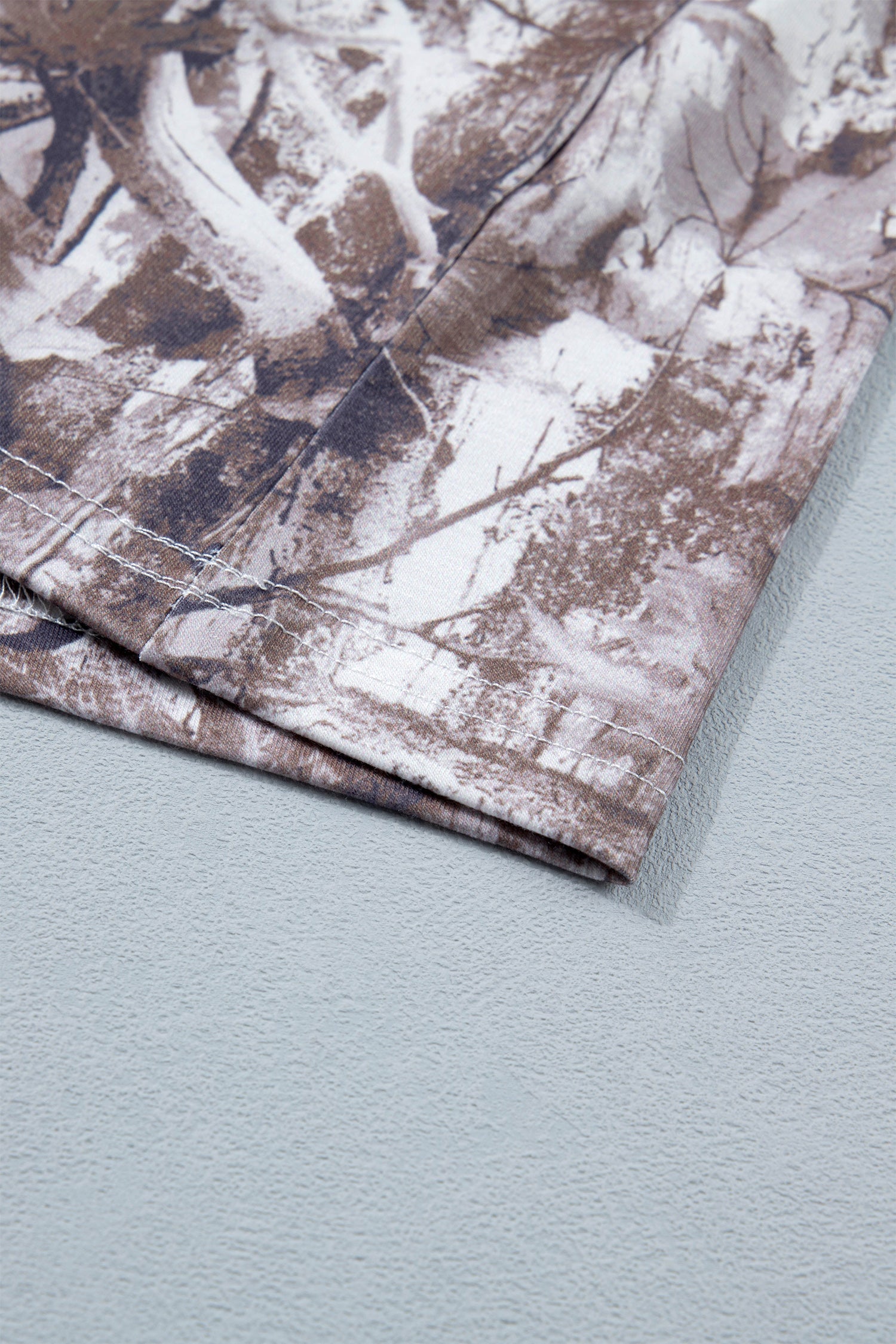Camouflage Everyday Khaki Woodland Print Drop-Shoulder Tunic Tee