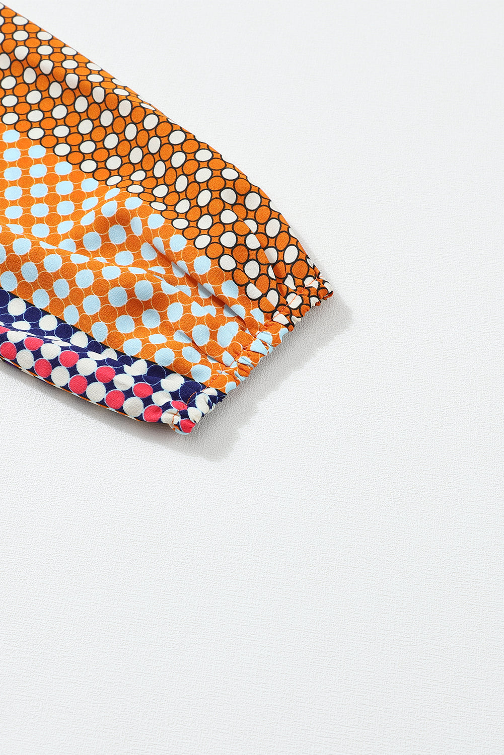 Women's Dot Print Button Down Shif T Shirt