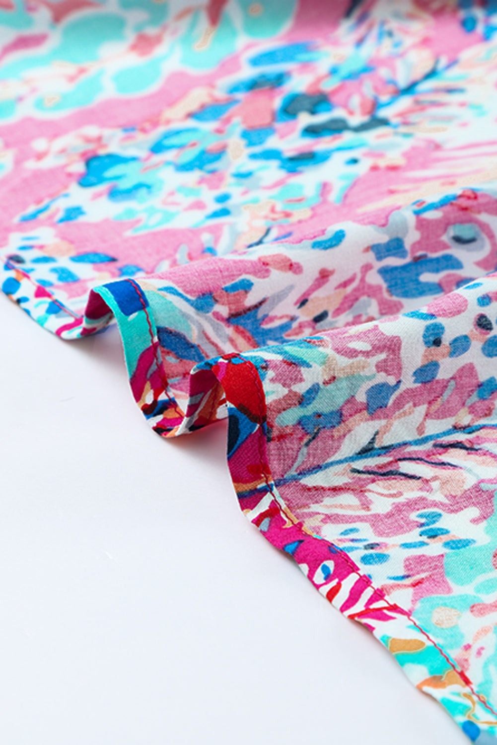 Women's Floral-Print Wrap V Neck Maxi Dress