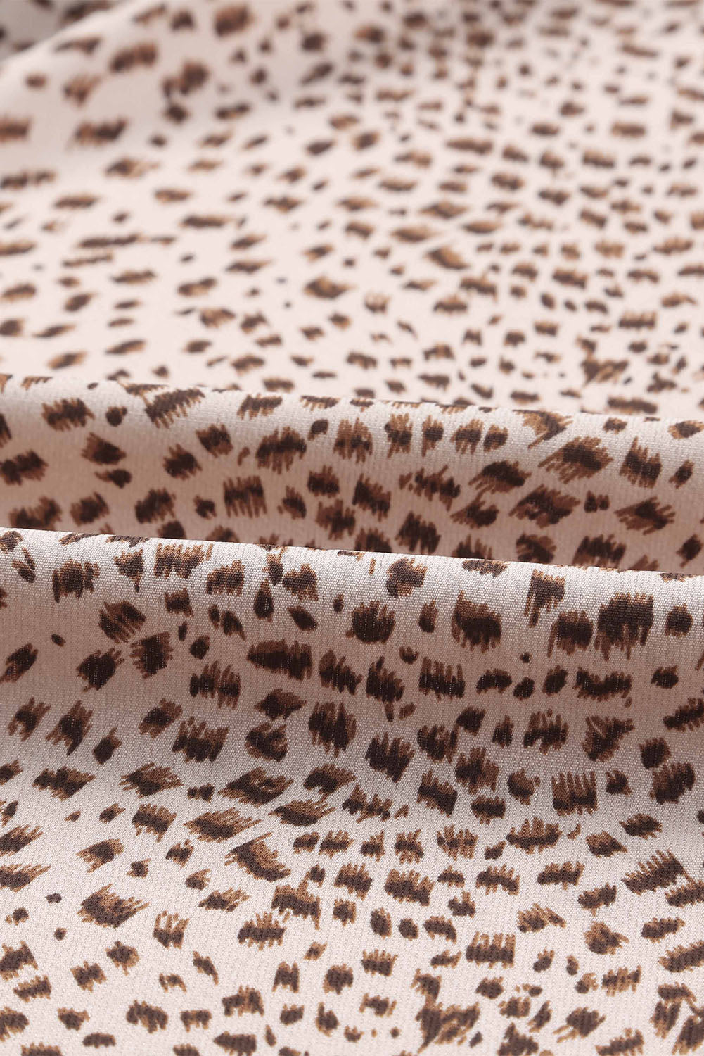 Cardigan for Women Animal Print Shirred Apricot Cuff Lantern Sleeve