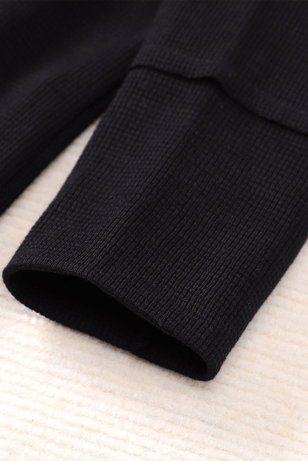 Waffle Knit Henley Top Style