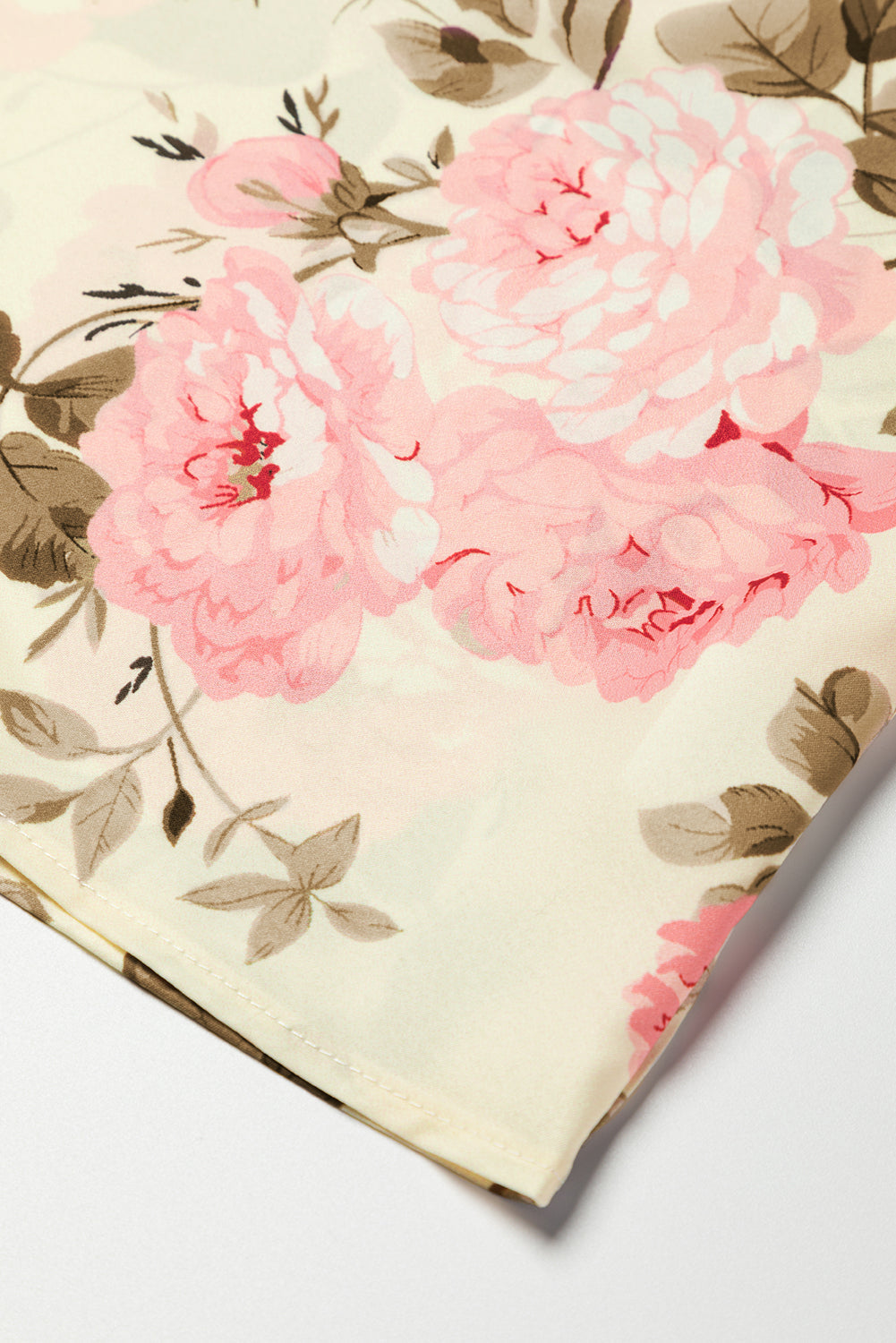 Women's V Neck Floral-Print Print Lantern Sleeve Blouse