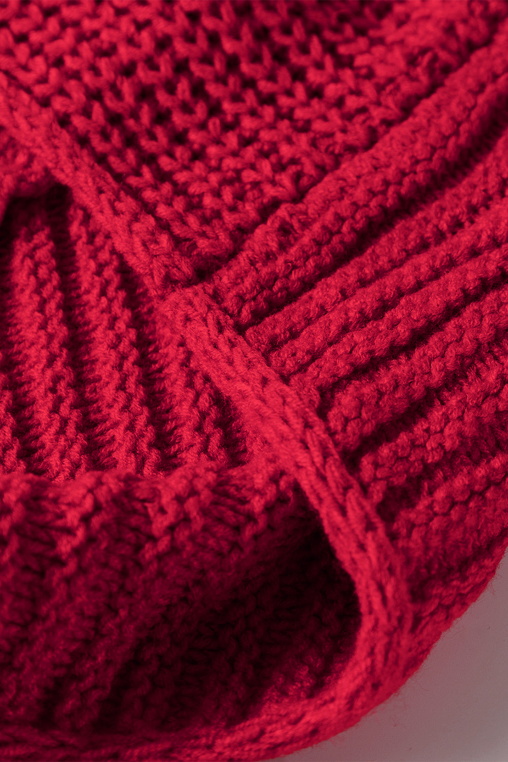 Contrast Trim Color Trim Textured Knit Drawcord Hooded Knit Top