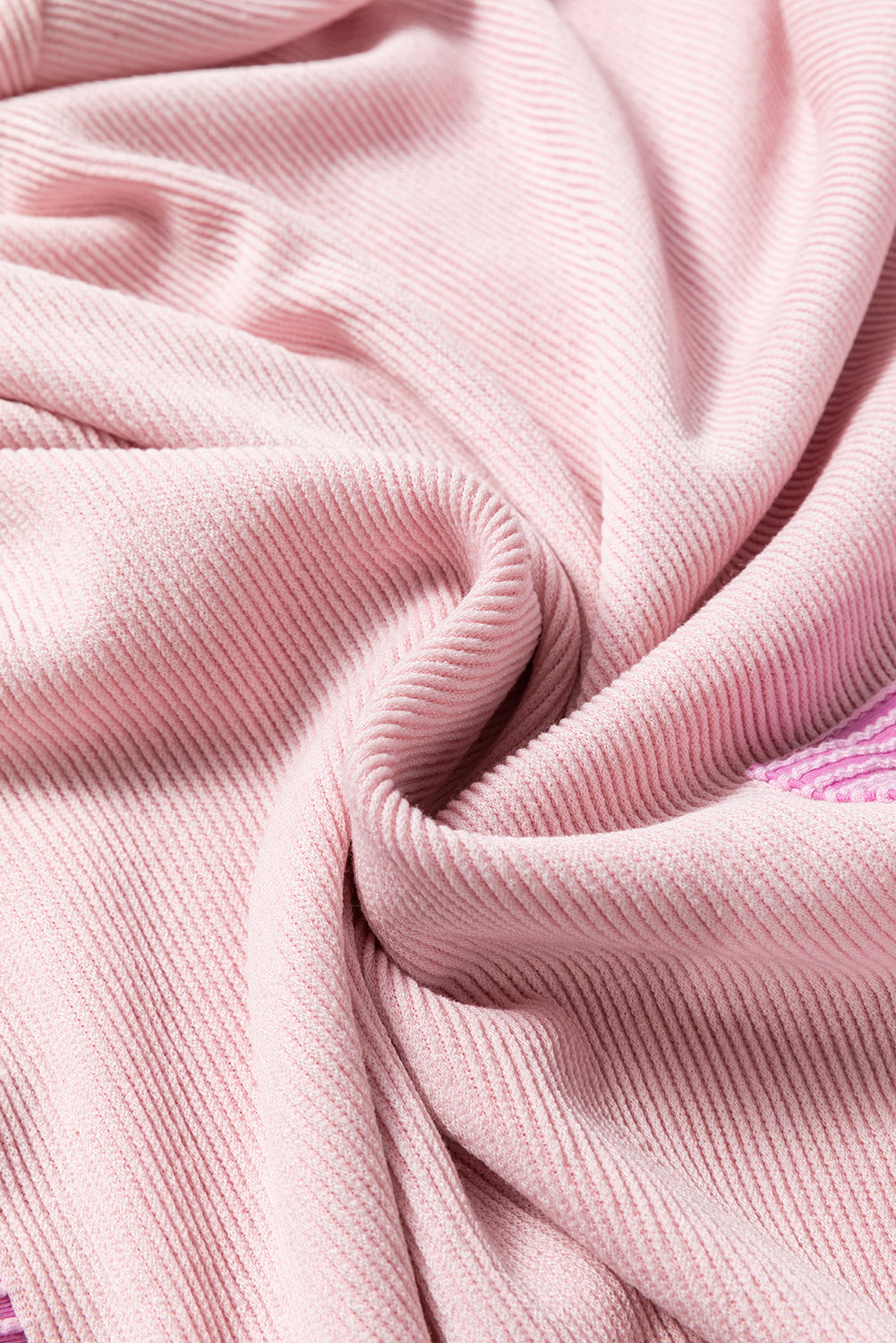 Hoodie for Women Corded Patchwork Plus Size