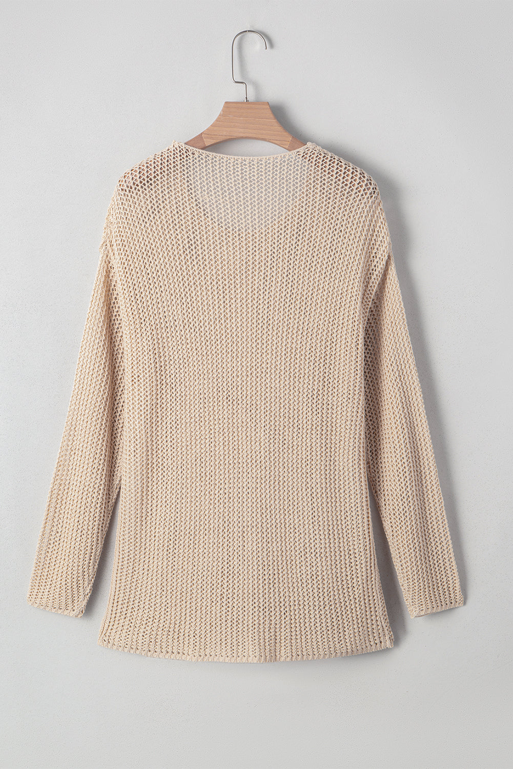 Crochet Hollow-out Everyday Hollow-out Jumper Top Knit Top