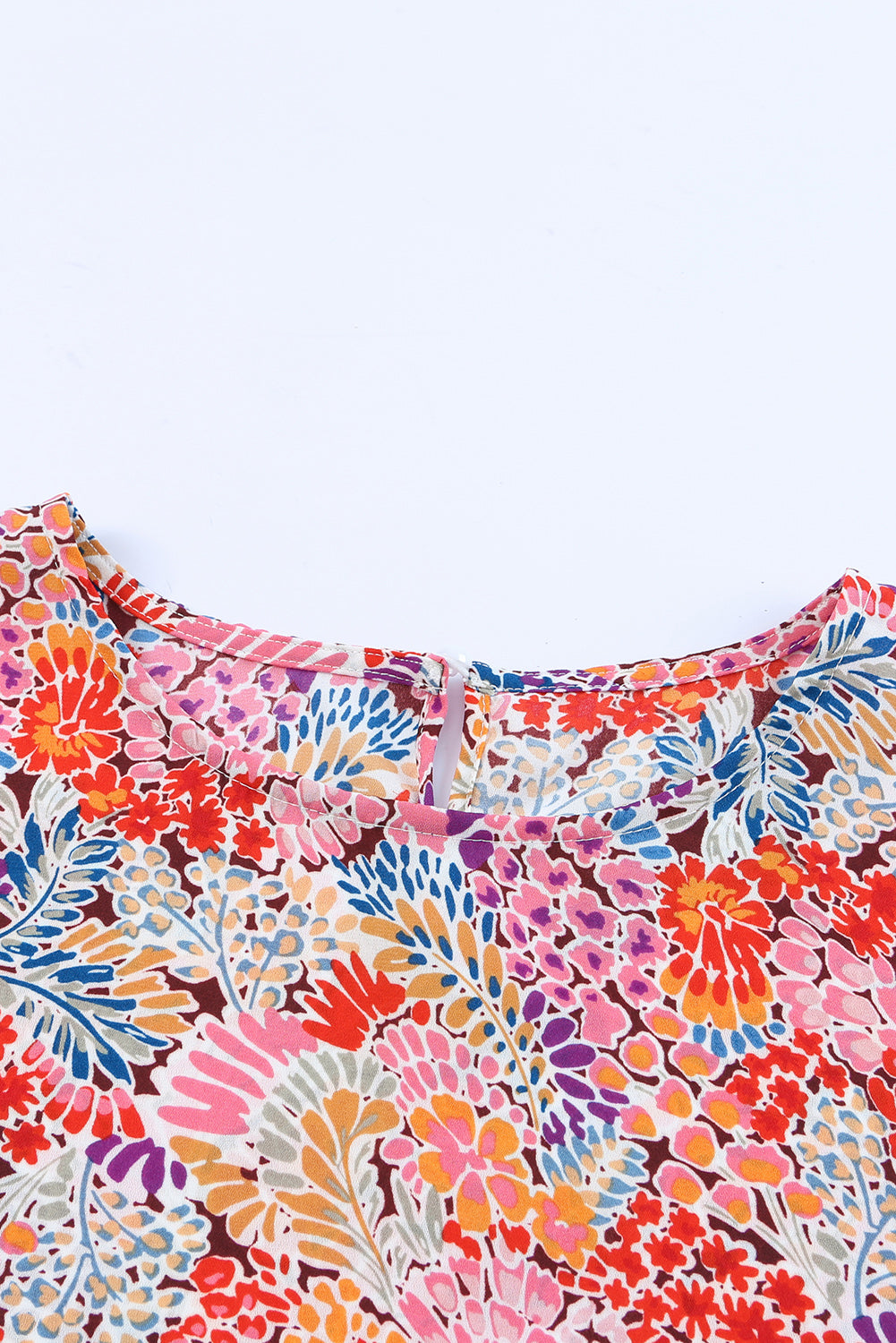 Blouse for Women Balloon Sleeve Floral-Print