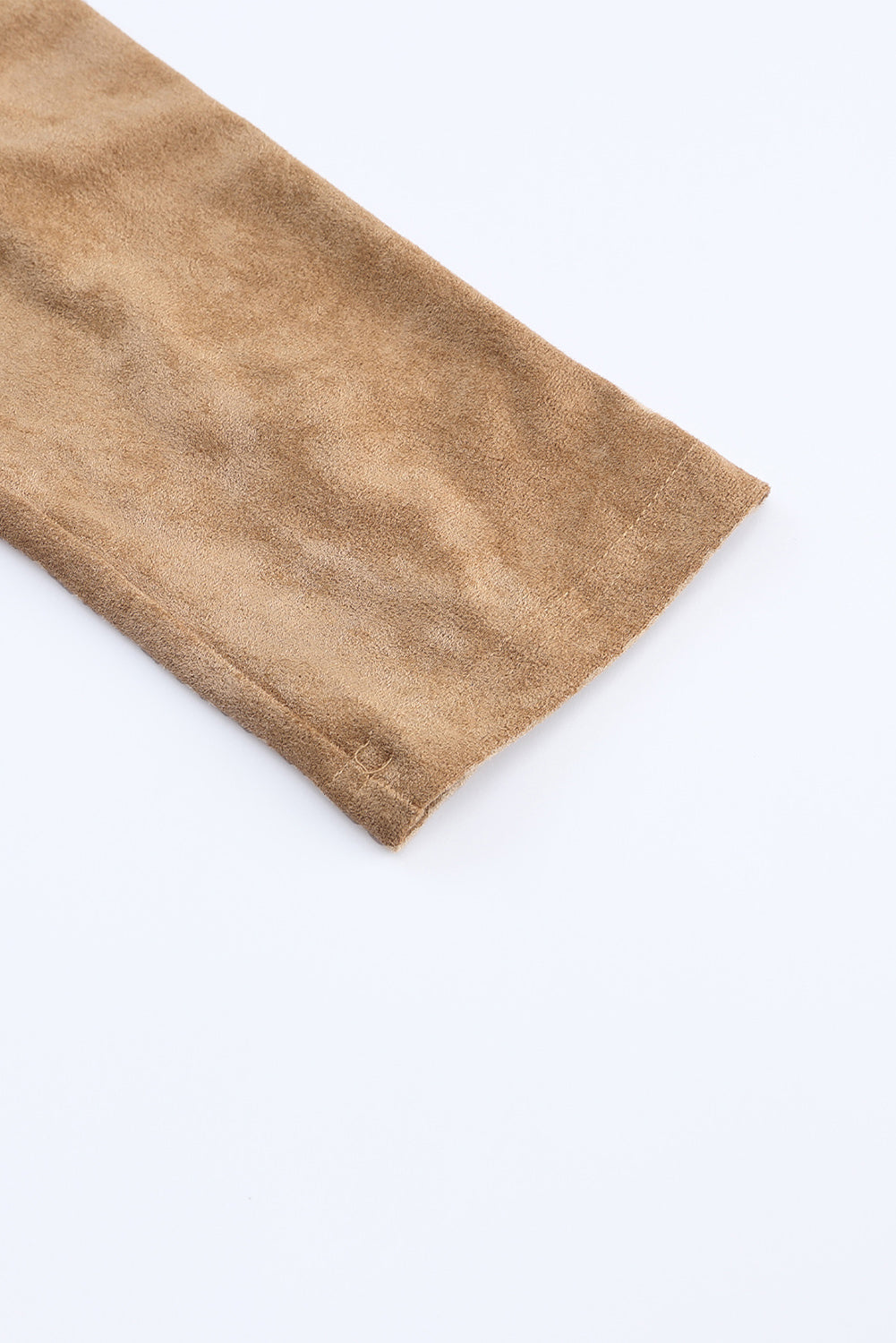 Women's Leggings with High-Rise Faux Suede Khaki Slim-Fit