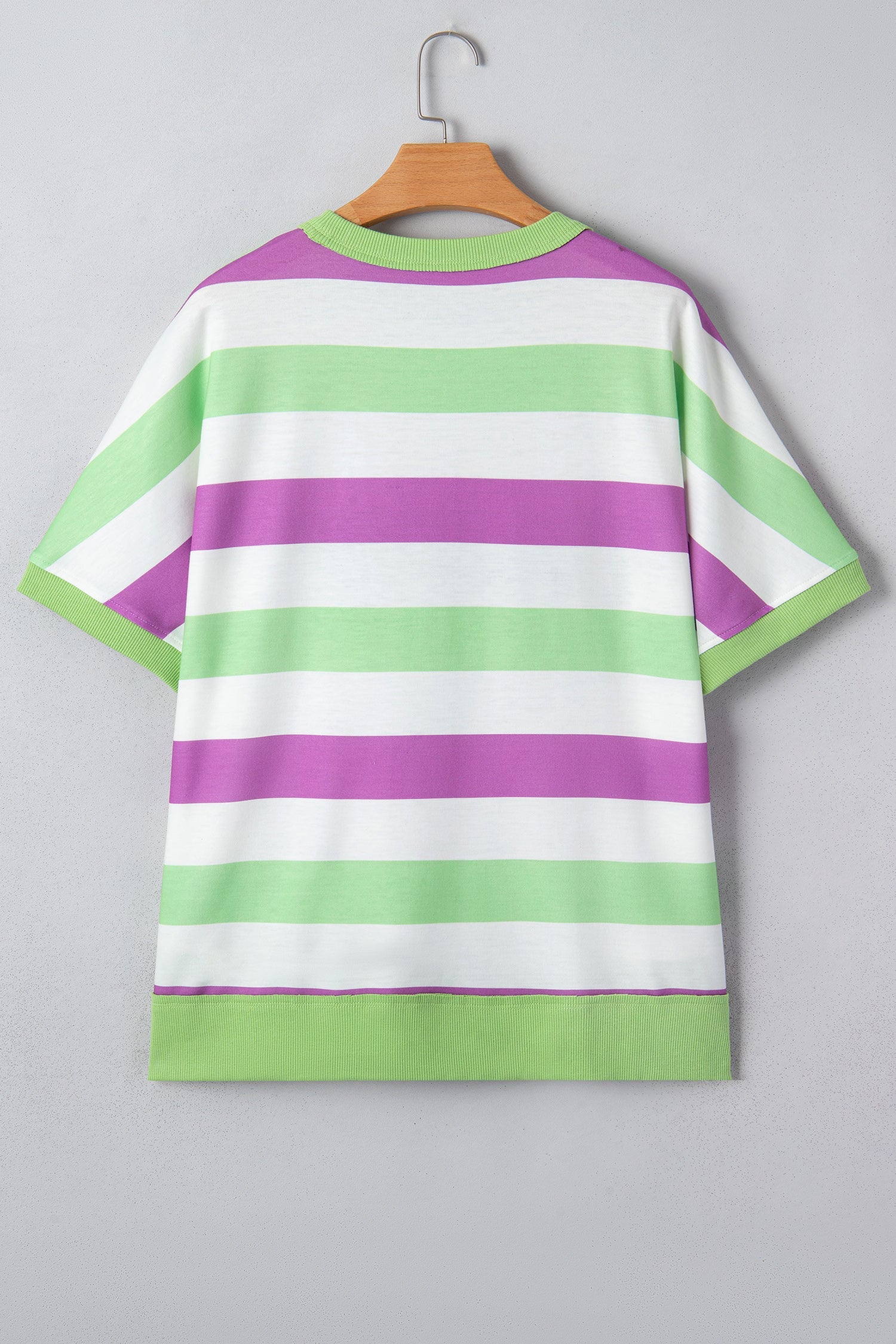Embroidered Lucky Clover Graphic Dolman Loose Tee