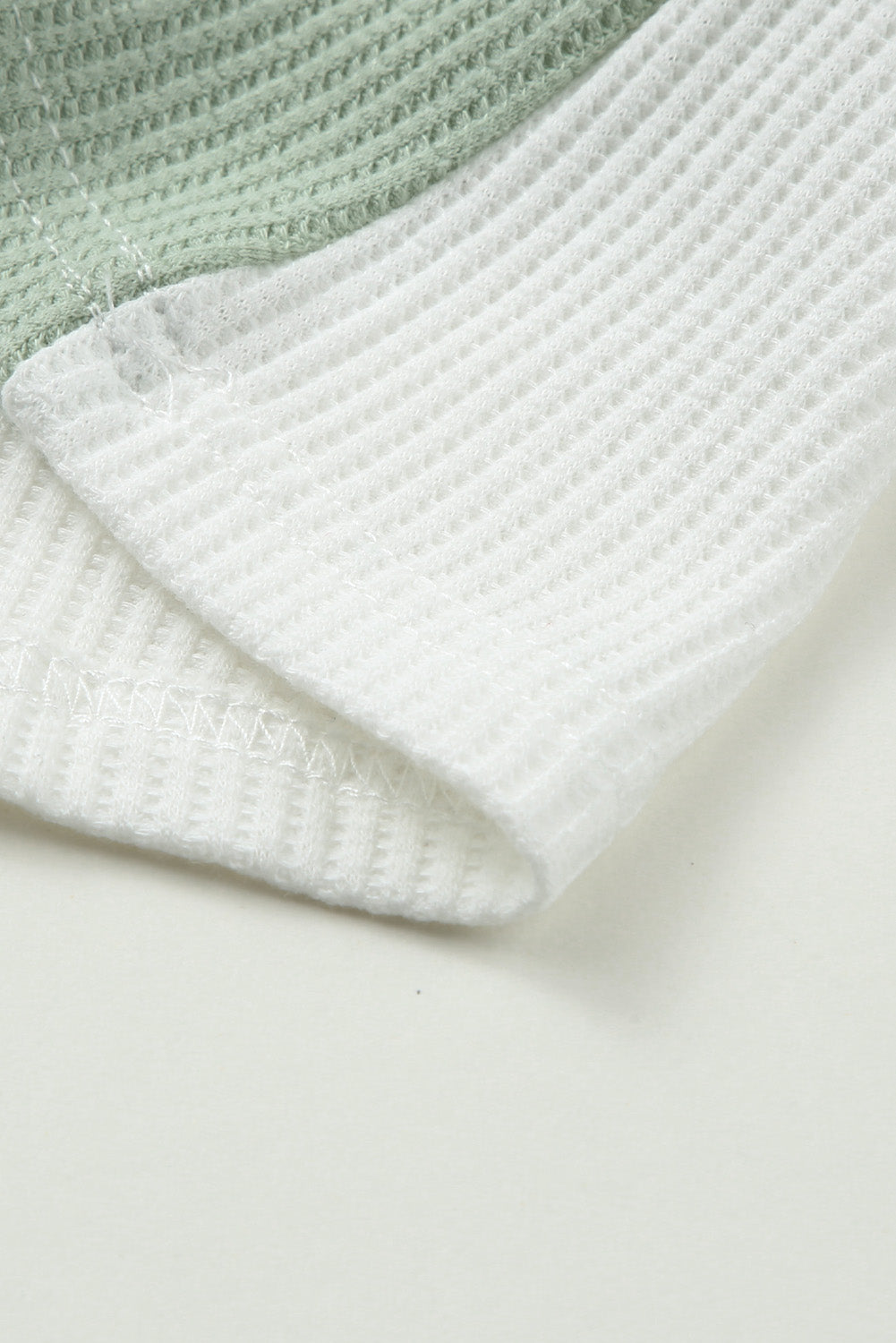 Women's Tank Top Featuring Waffle Knitted V Neck