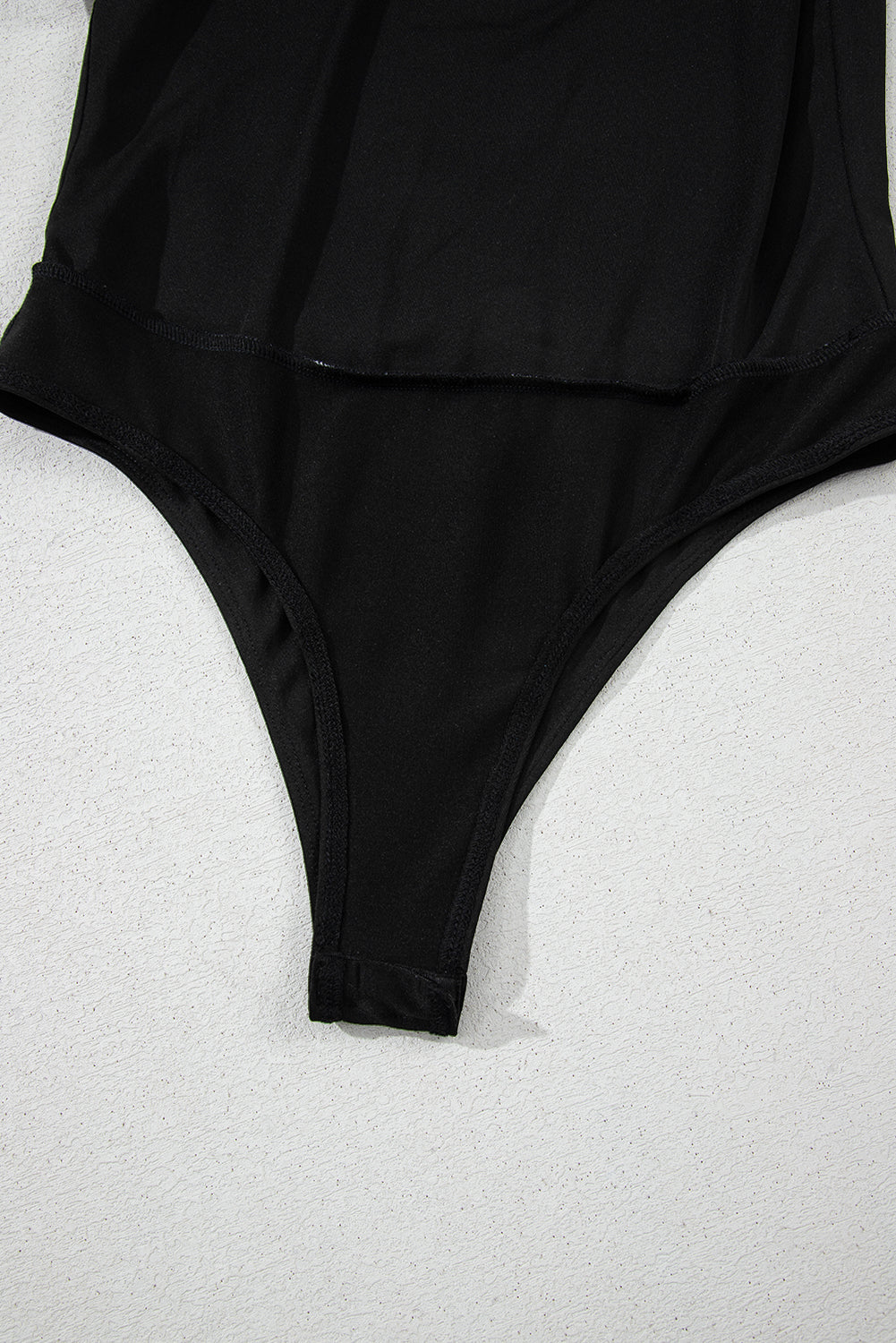 Heart Shape Mesh Patchwork Square Neck Bodysuit