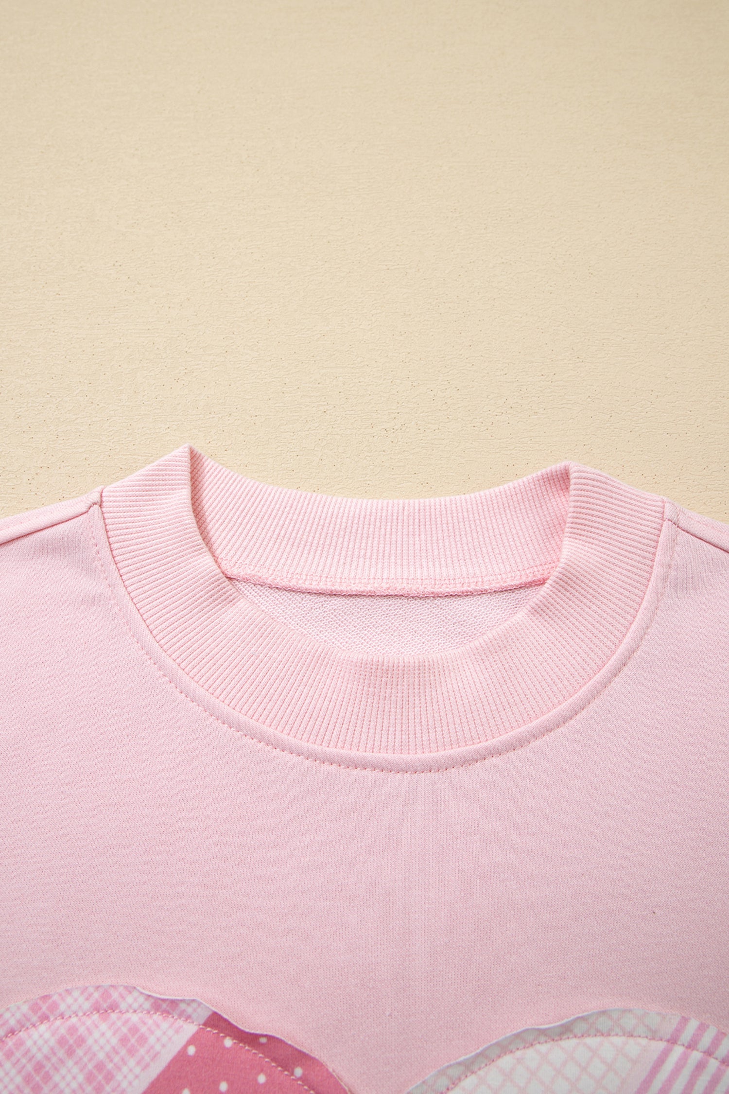 Sweetheart Patchwork Oversize Sweatshirt