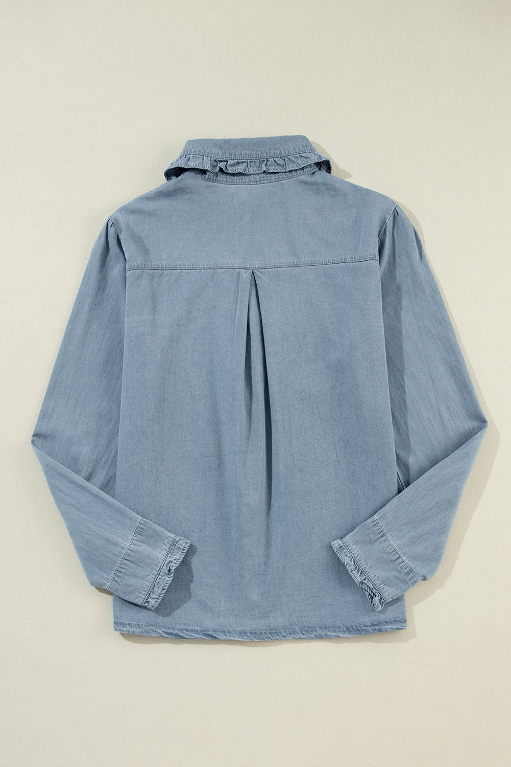 Chemise Chambray Col Rabattu