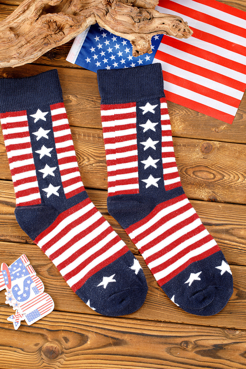 Inspired Stripes American Stripes Stars Crew Socks