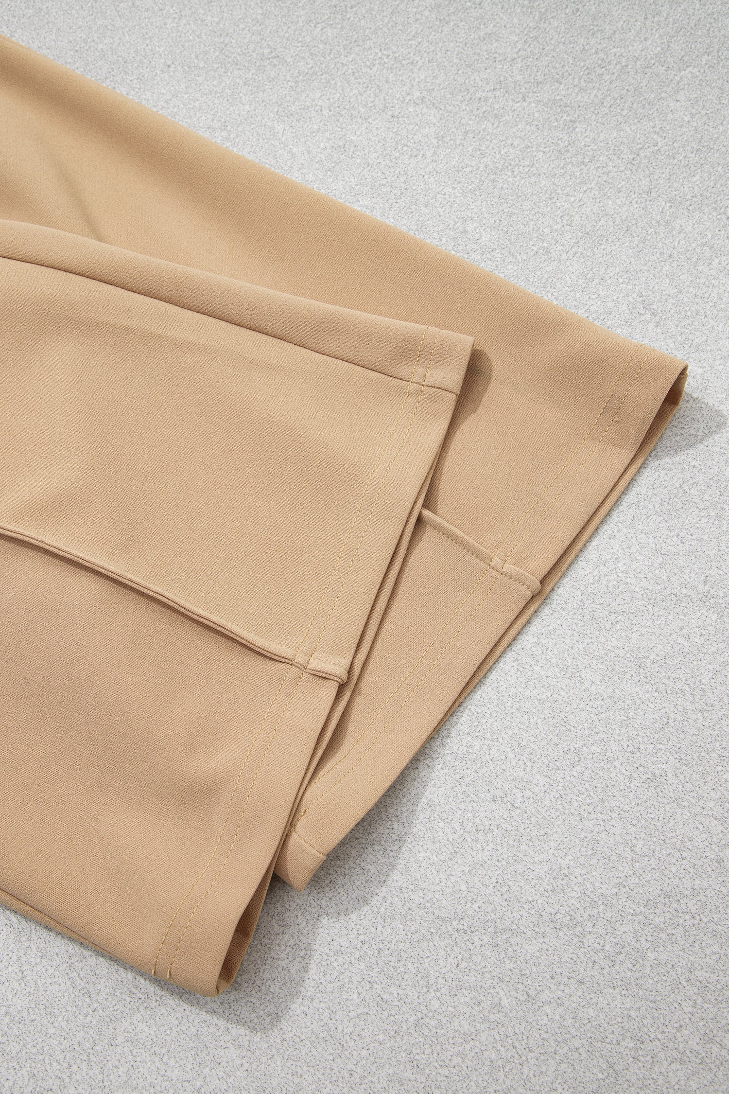 Full Length High-Waisted Length Timeless Fit Pants in Parchment