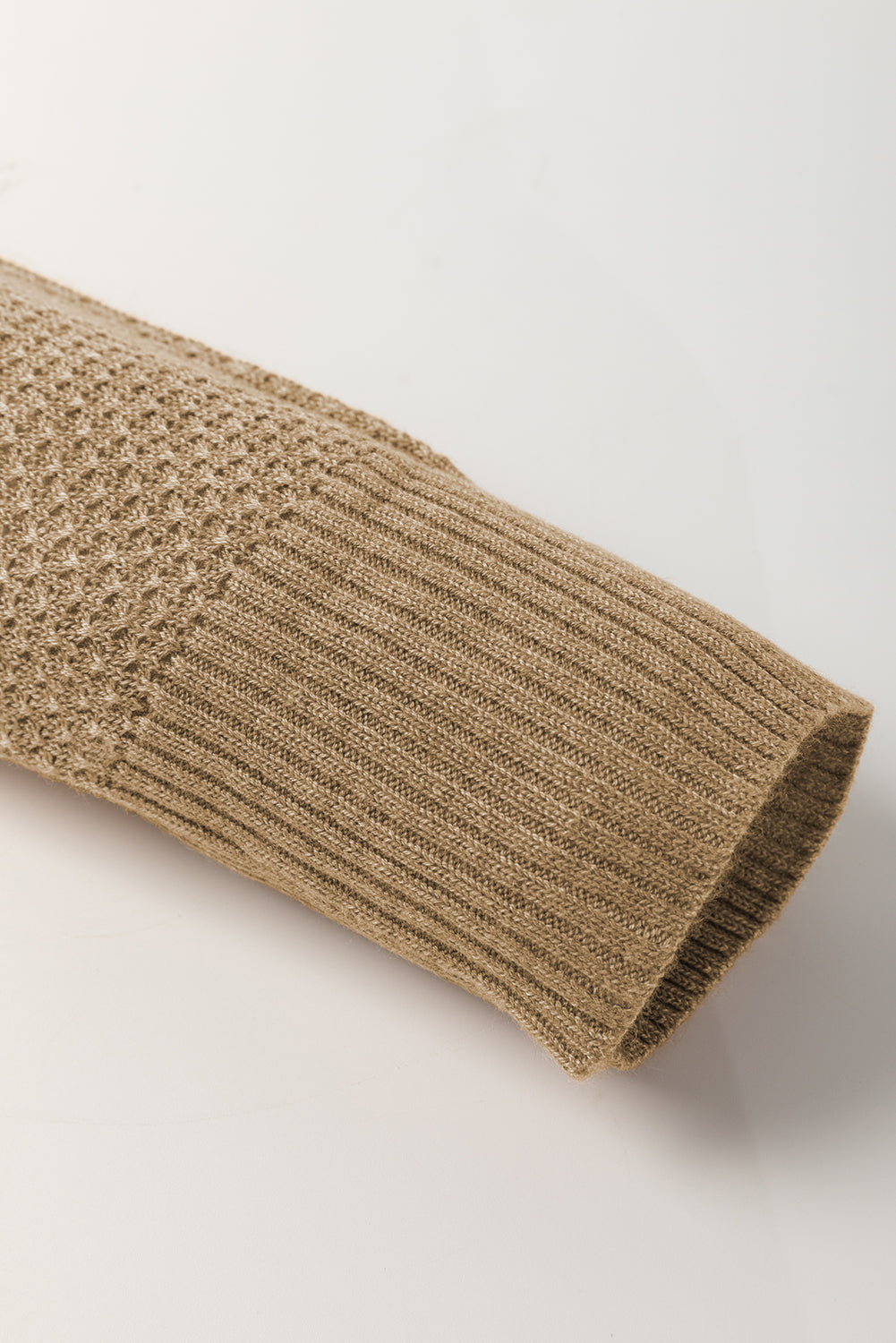 Straw Cashmere Yellow Brushed Everyday Fitted Knit Top