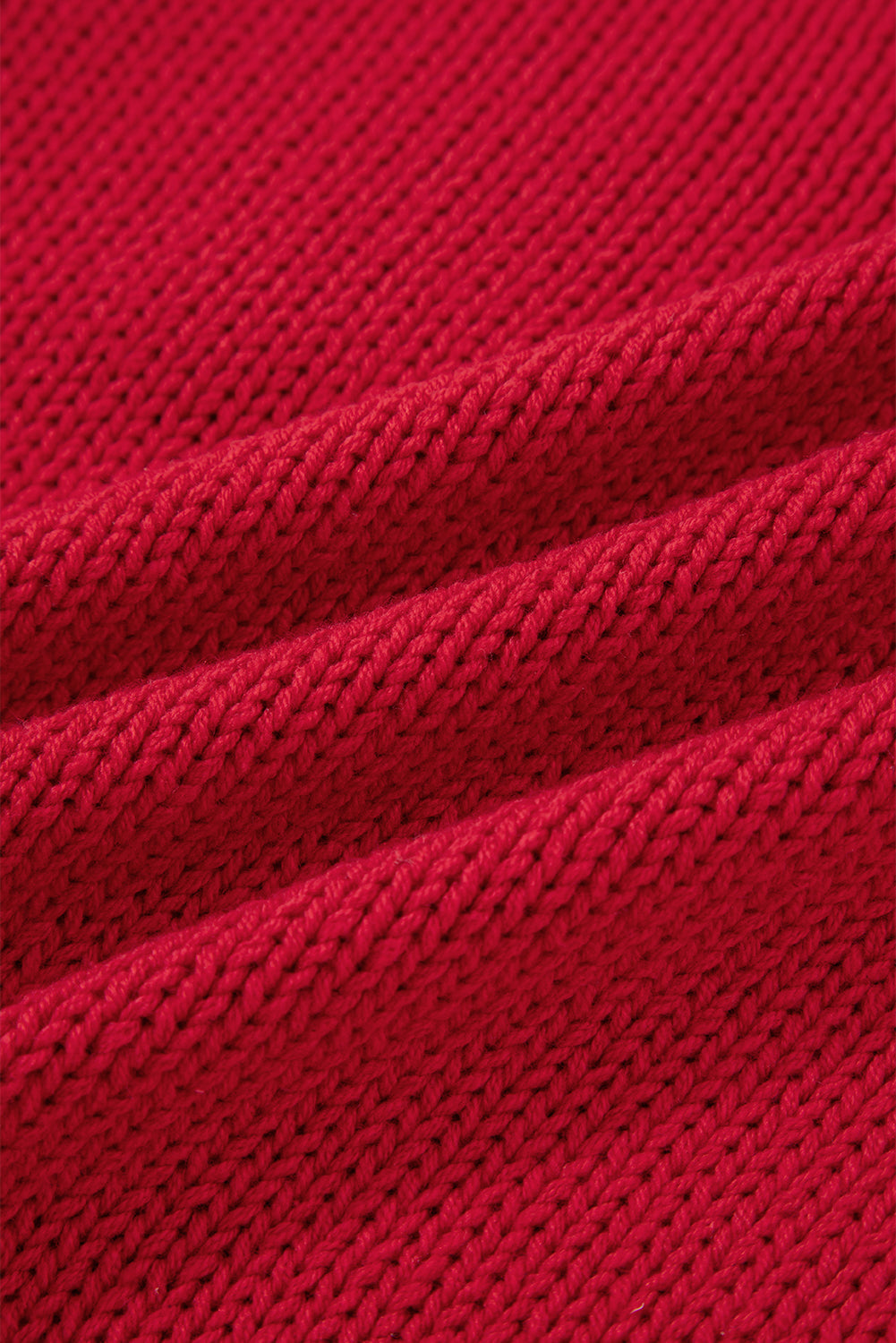 Colorblock Edge MERRY Edge Drop-Shoulder Cozy Knit Top