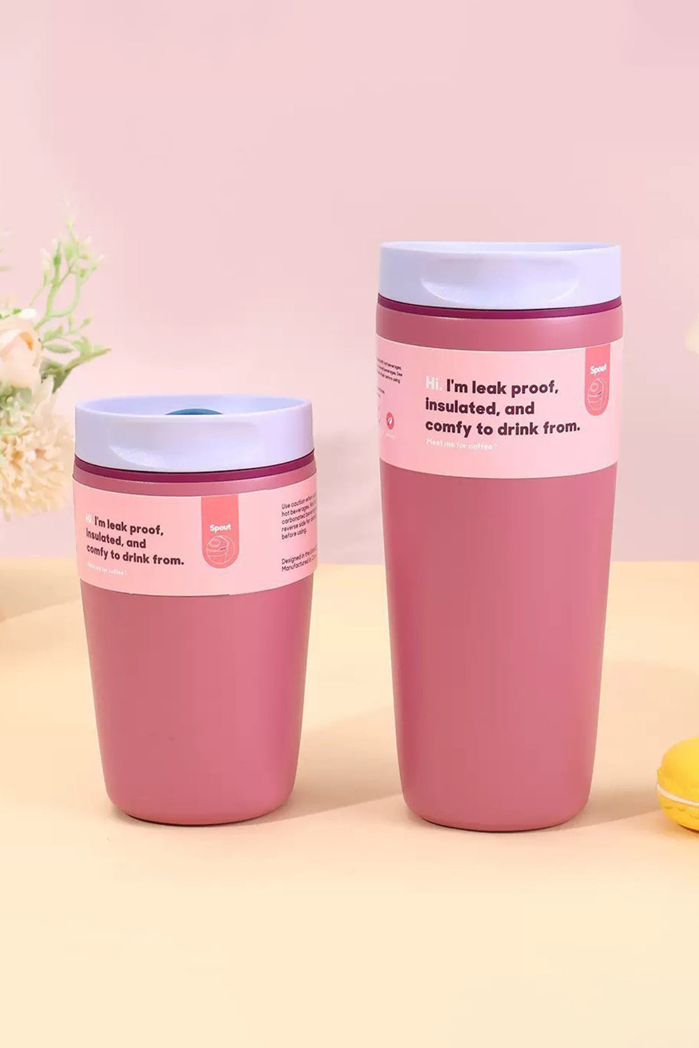 OZ Stainless 12/20 Stainless Steel Vacuum Portable Coffee Cup 2-Piece Outfit