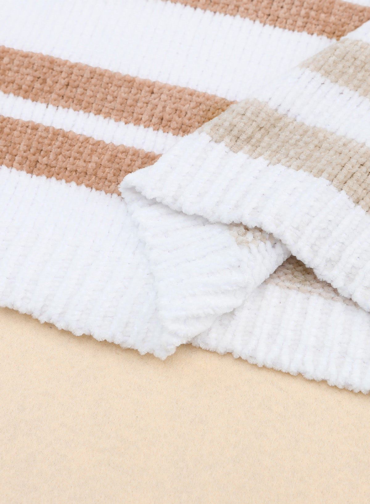 Women's Stripe Slouchy Blocked Dropped-Shoulder Sweater