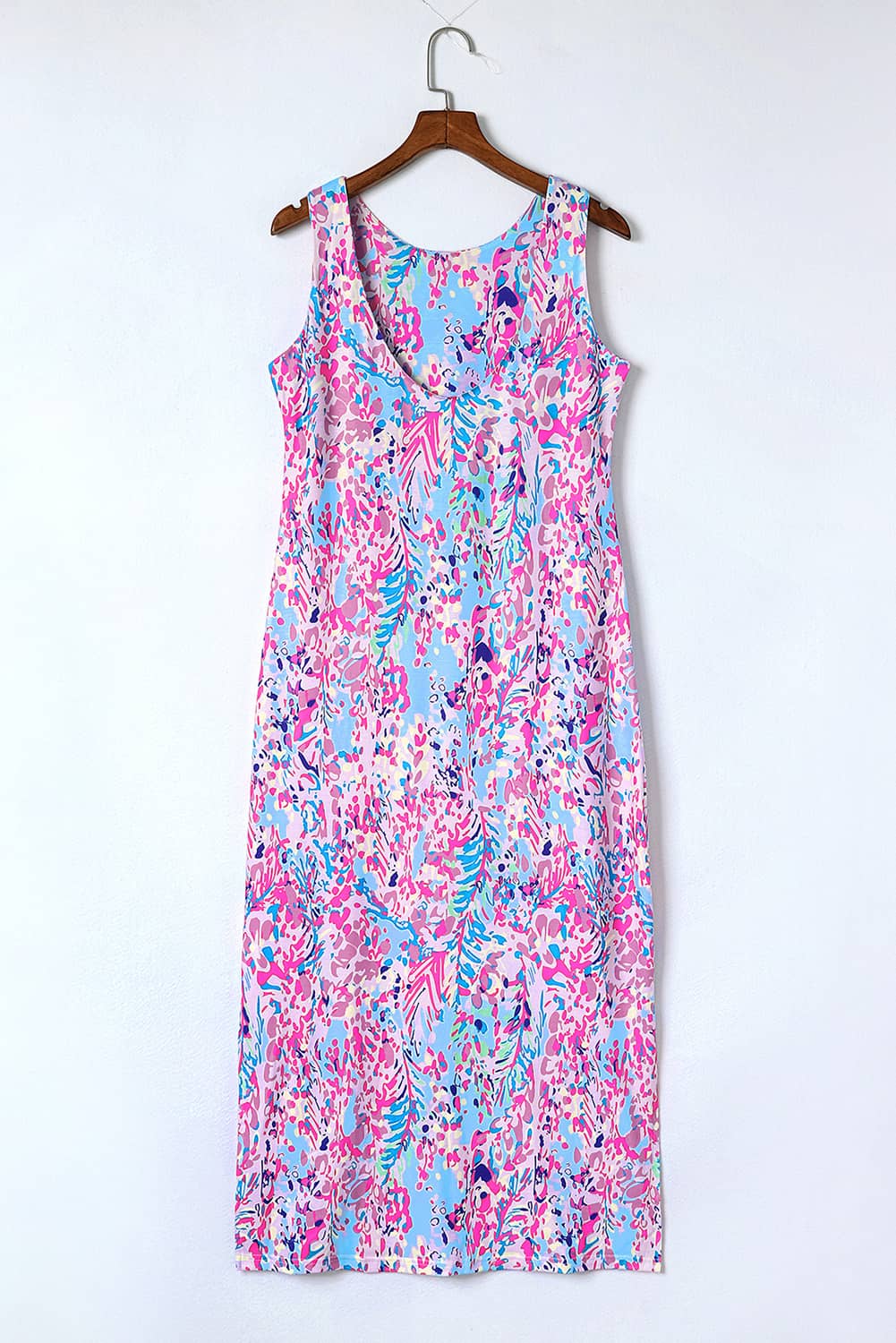 Dresses for Women Maxi Floral-Print Print Sleeveless