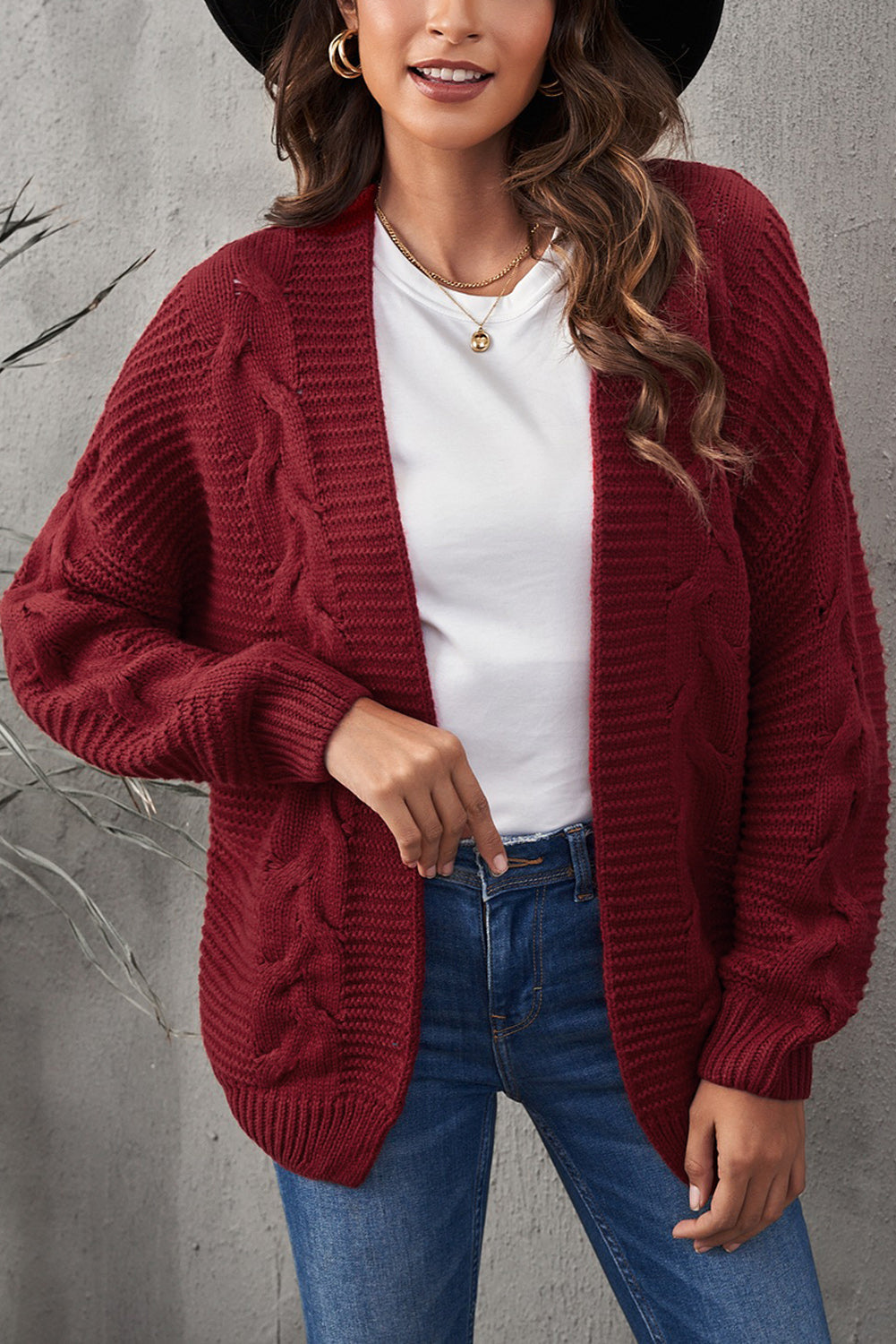 Women's Chunky Wide Knit Cardigan