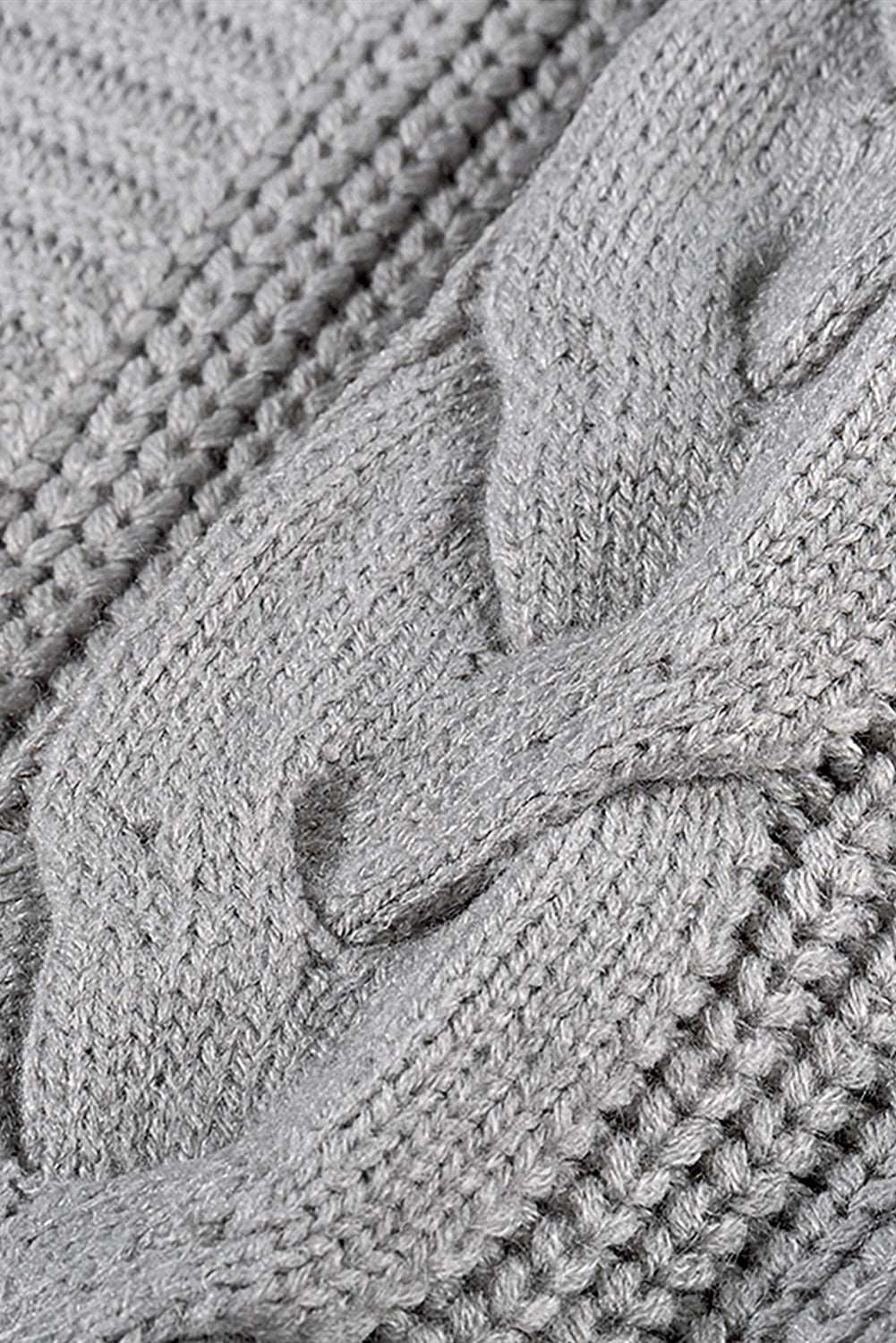 Long Cardigan for Women Cable Sleeve