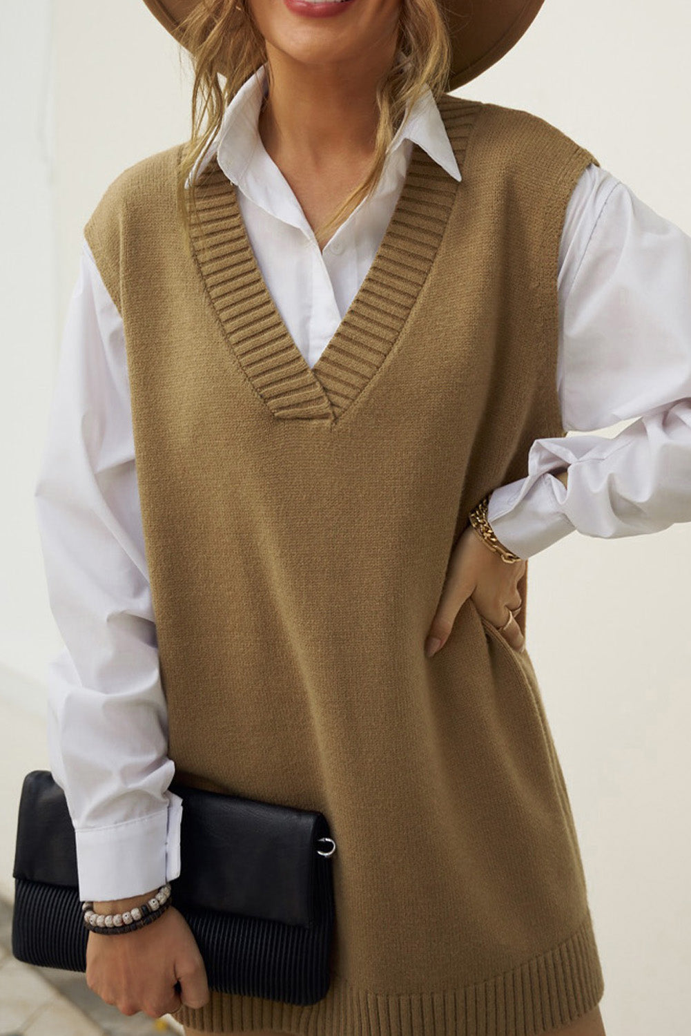 Sweater for Women Pullover Vest Knitted