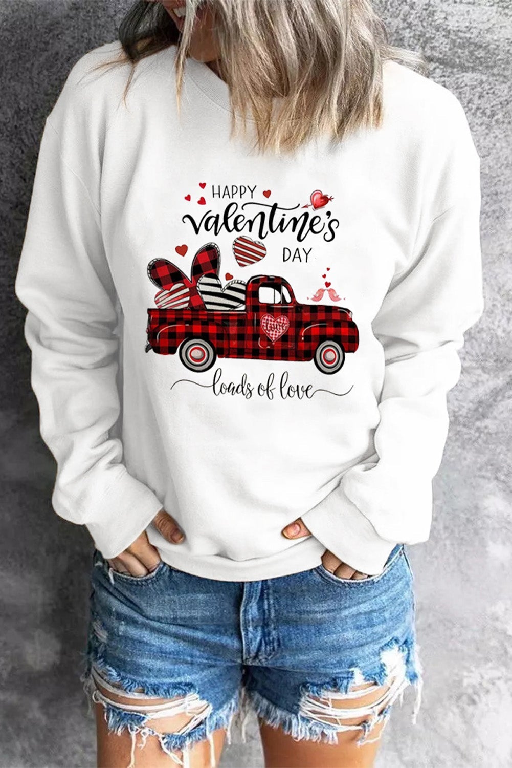 Sweatshirt for Women HAPPY Valentine's DAY