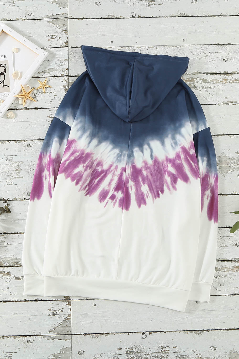 Women's Hoodie Featuring Fashion Demi Tie-dye