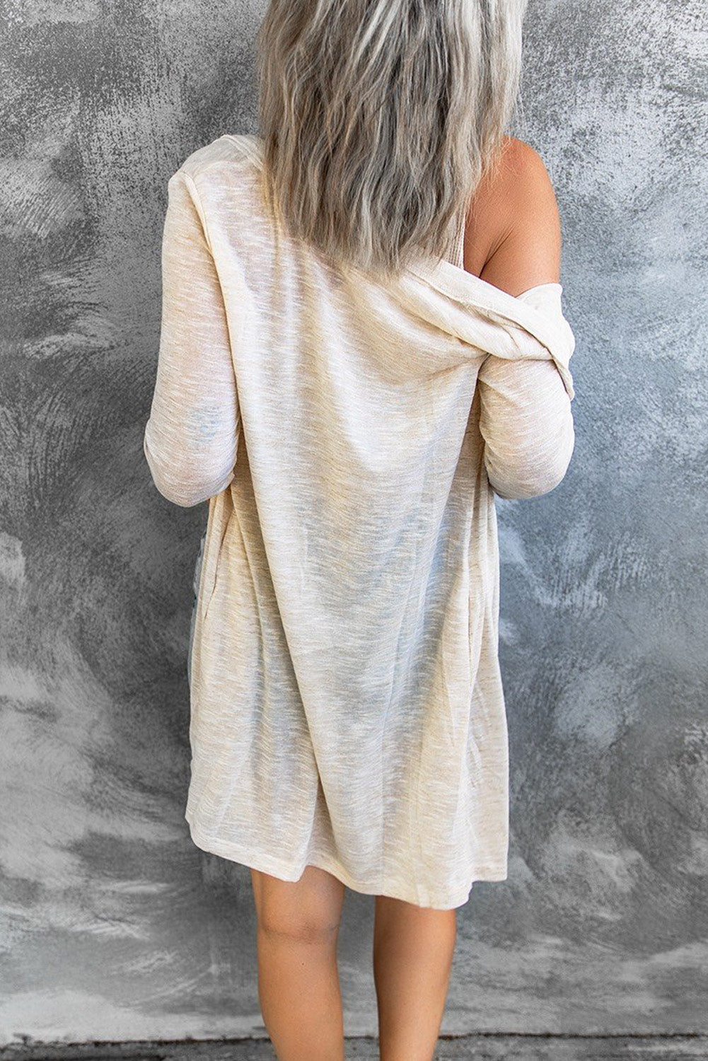 Women's Comfy Beige Cardigan