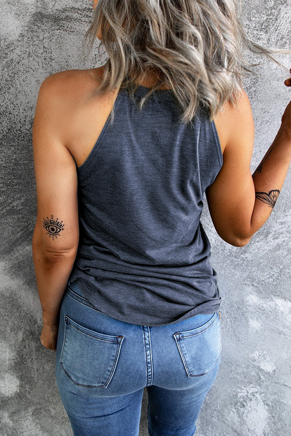 Women's Tank Top Featuring Everyday Blue Crew Neck