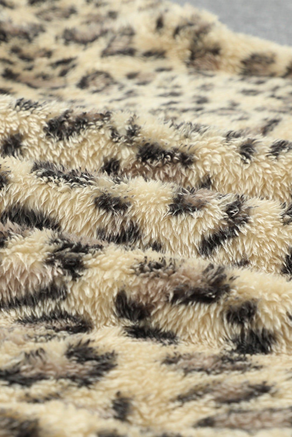 Sweatshirt for Women Leopard-Print Fleece