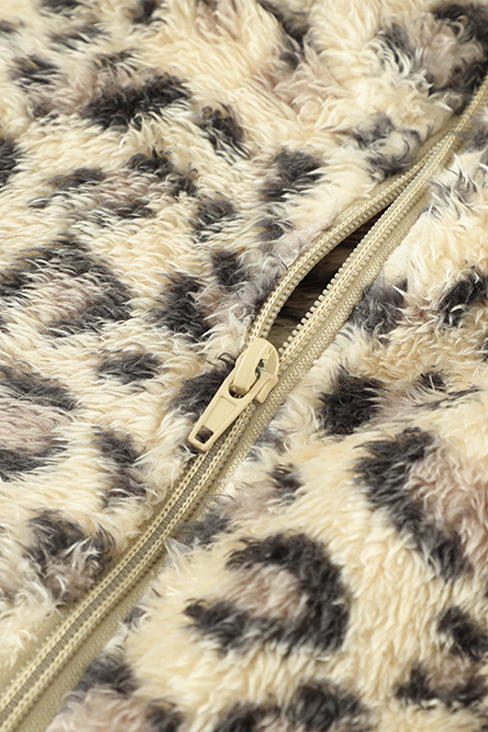 Sweatshirt for Women Leopard-Print Fleece