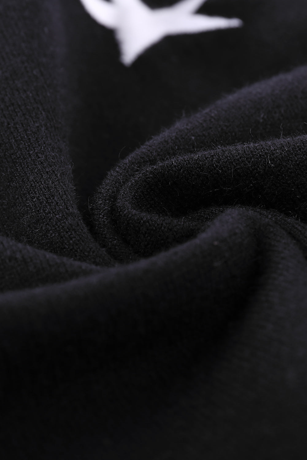 Women's Sweater with Star Print Turtleneck